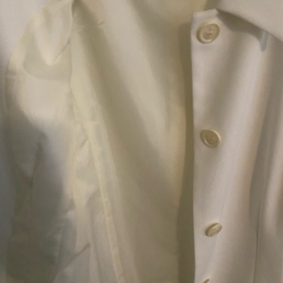 Vintage Karen Scott White Coat Size 8 - Picture 3 of 5
